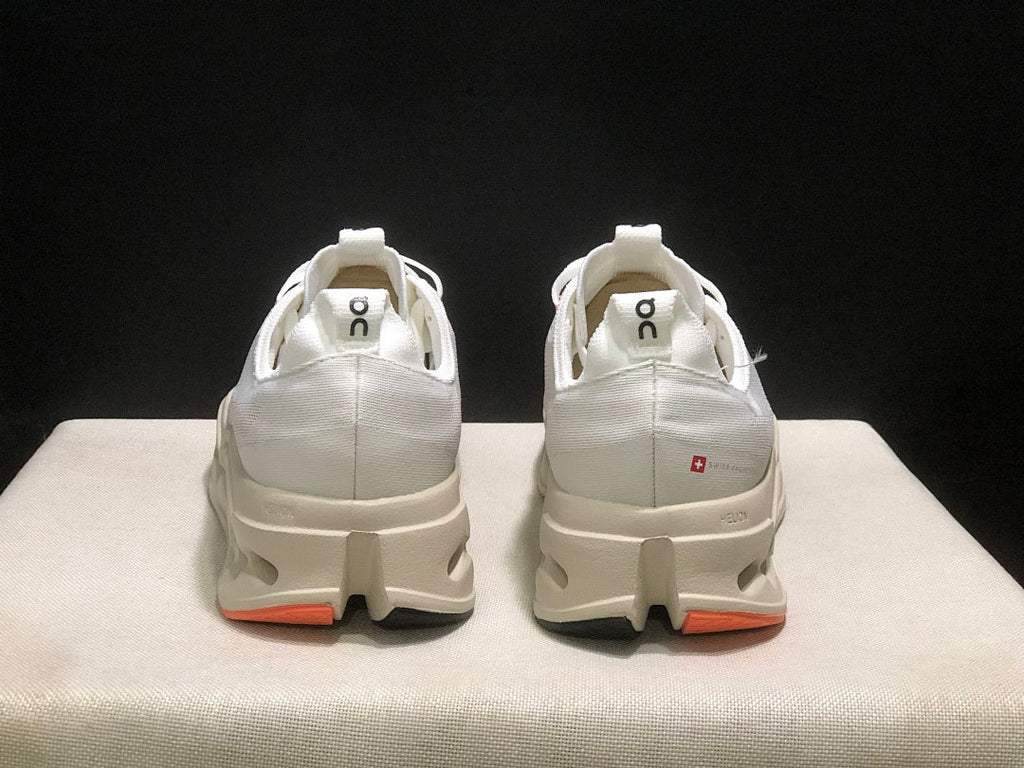 On Cloudsurfer Max Running Shoes Ivory Salmon