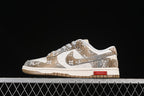 Nike SB Dunk Low Louis Vuitton Pattern Sneakers, Khaki Gray