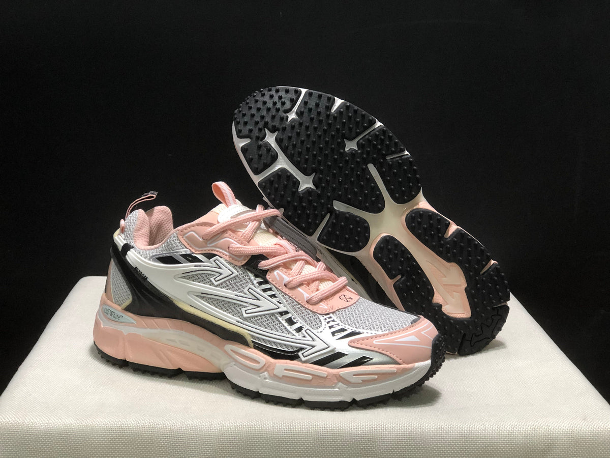 Off-White Be Right Back Sneakers Pink Gray Black