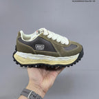 Maison Mihara Yasuhiro Larry Low-Top Sneakers in Olive