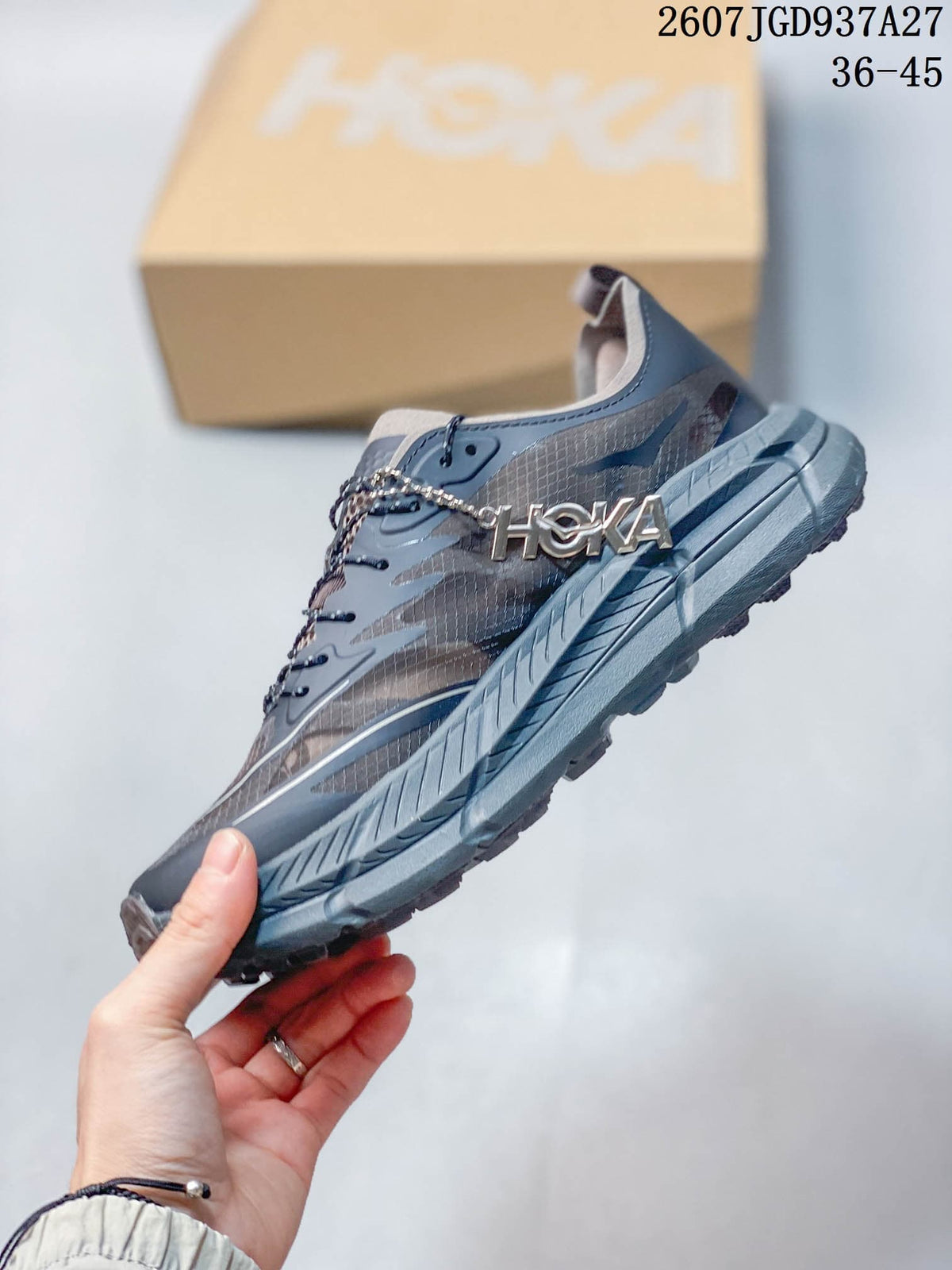 HOKA Satisfy Trail Sneakers Black Gray 2607TGD937A27