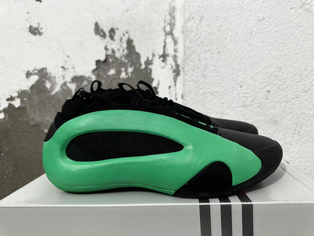 Adidas Harden Vol. 7 Basketball Shoes, Black and Green