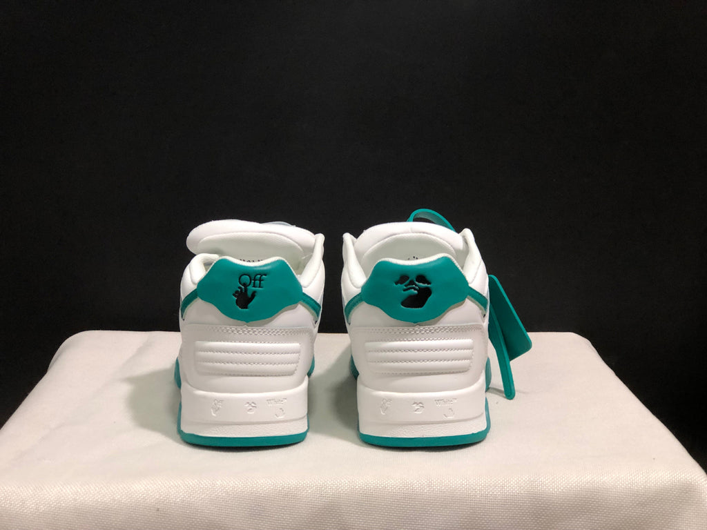 OFF-WHITE Out Of Office Low-Top Sneakers White Teal