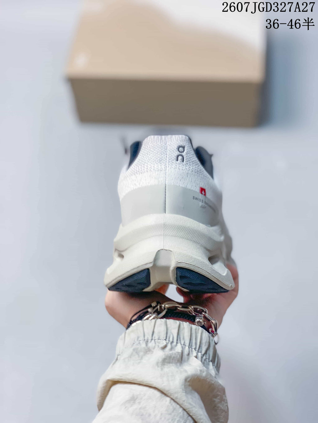 On Cloudtilt White and Gray Training Sneakers 2607TGD327A27