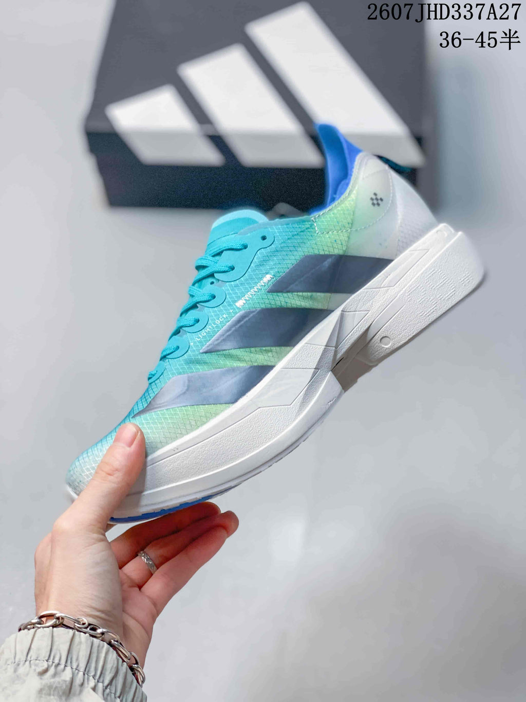 adidas Adizero Adios Pro 4 Running Shoes Aqua
