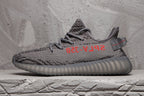 Yeezy 350 V2 Black and Gray Zebra Sneakers
