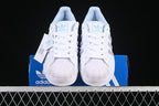 adidas Superstar II JR1332 White Sneakers with Pastel Stripes