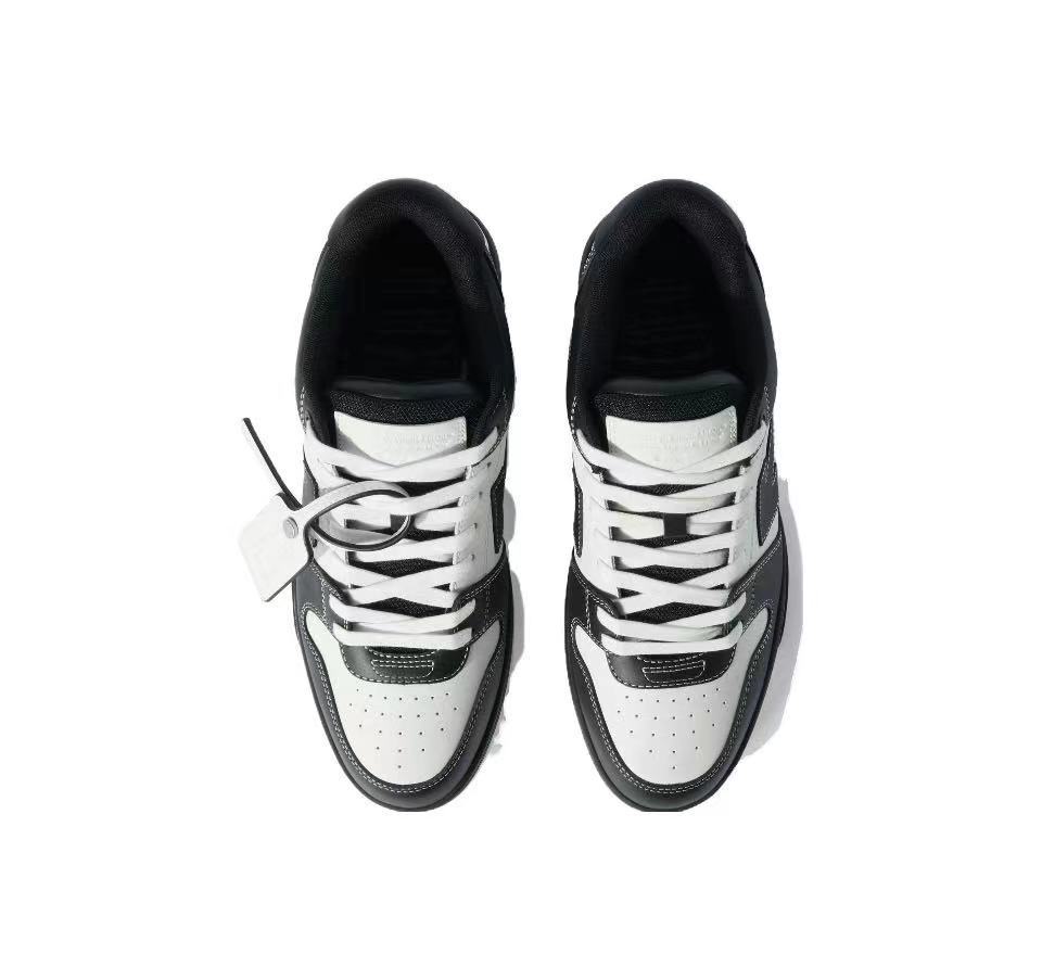 OFF-WHITE Out Of Office Low-Top Sneakers Black White