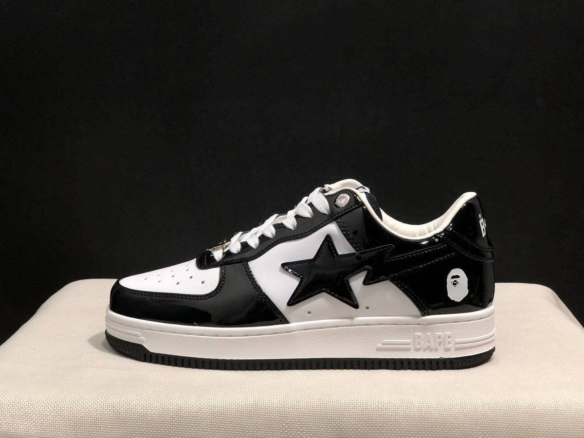 BAPE Bape Sta Low Sneakers Black White