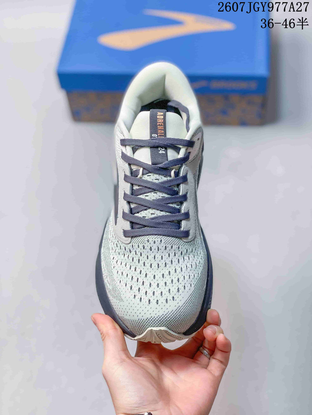 Brooks Glycerin Max Running Shoes Grey and Navy
