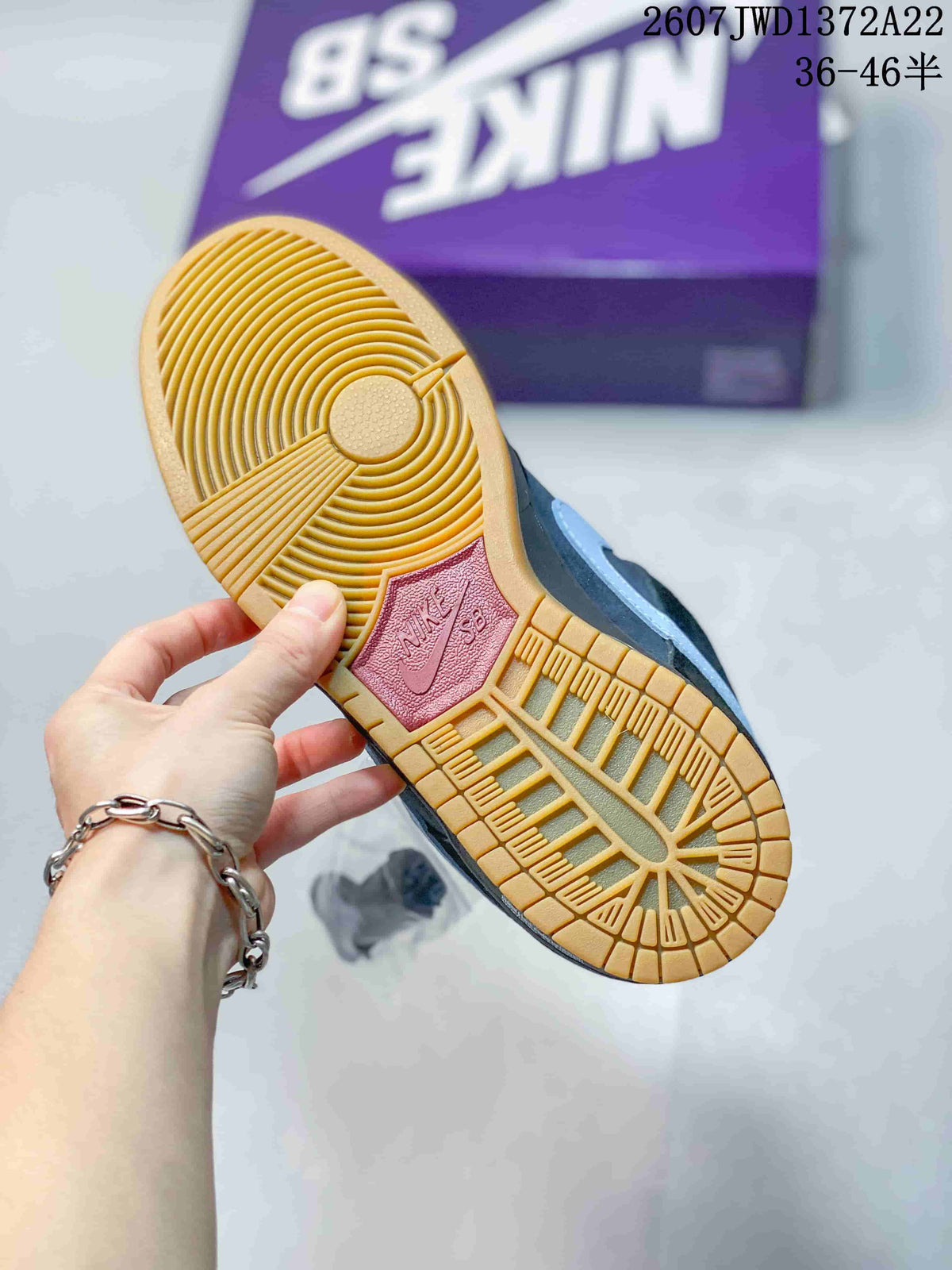 Nike SB Dunk Low Pro Navy Black Purple Gum Sneakers