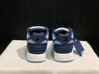 OFF-WHITE Out Of Office Low-Top Sneakers Navy Blue and White