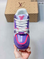 Louis Vuitton Trainer Maxi Low Sneakers Purple Pink White