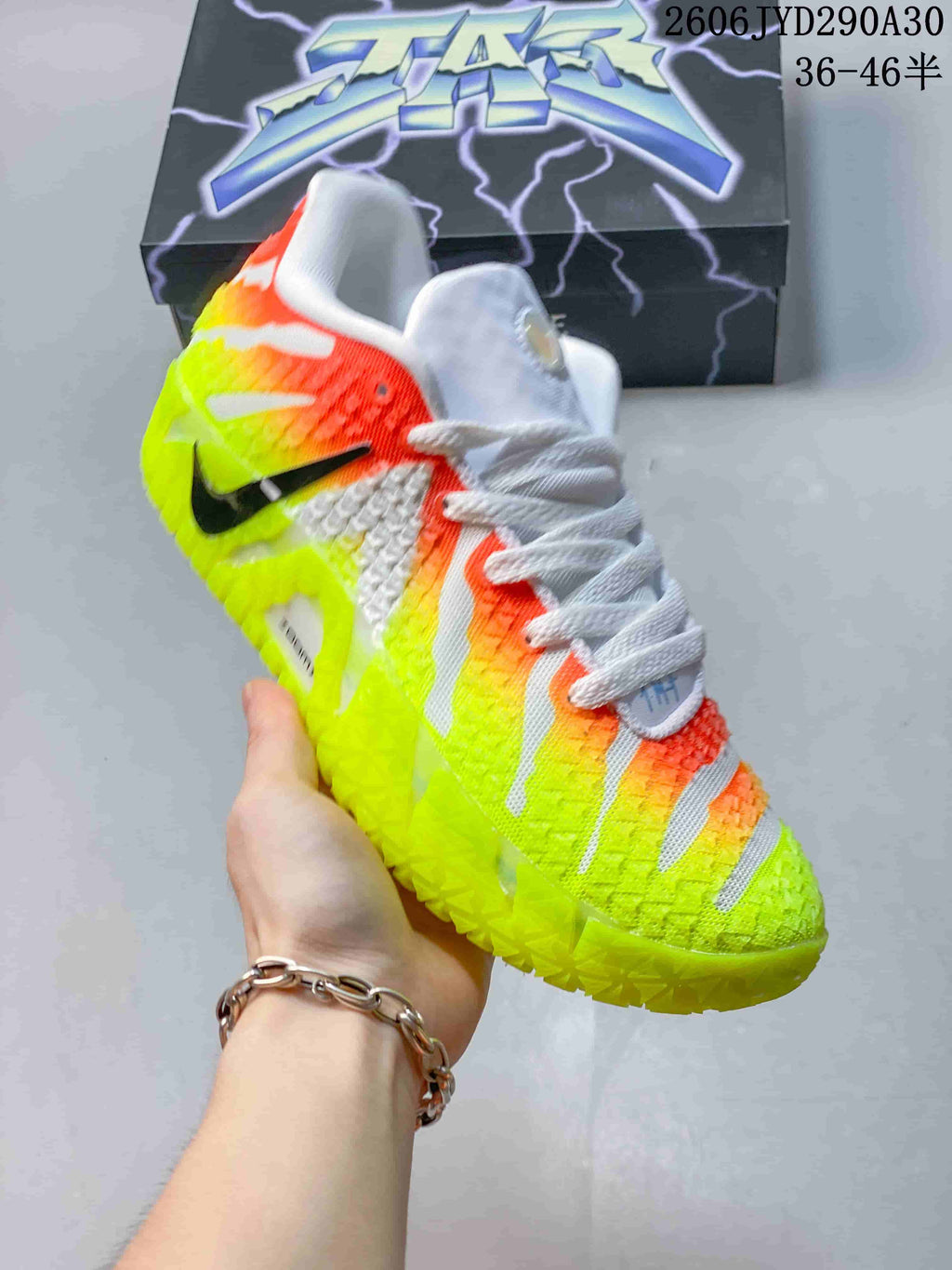 Nike Ja 3 Basketball Shoes Neon Yellow Orange White