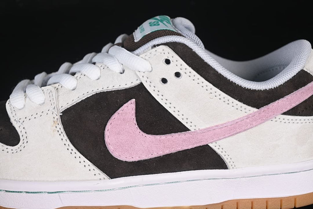 Nike SB Dunk Low Grey Pink Gum Skate Shoes HF3704-001