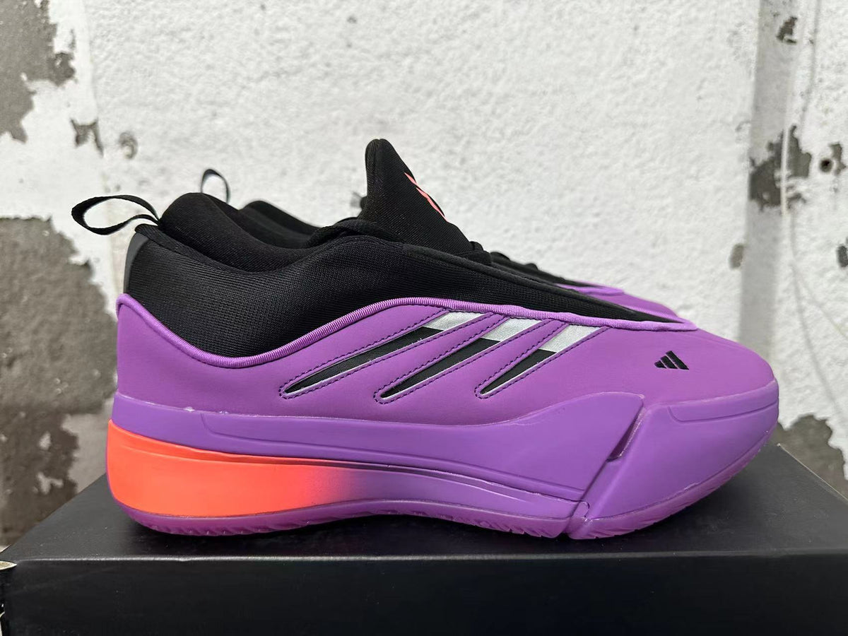 adidas Dame 9 Basketball Shoes in Purple, Black and Coral