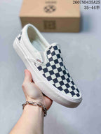 Vans Checkerboard Slip-On Sneakers Navy White 79205OPR