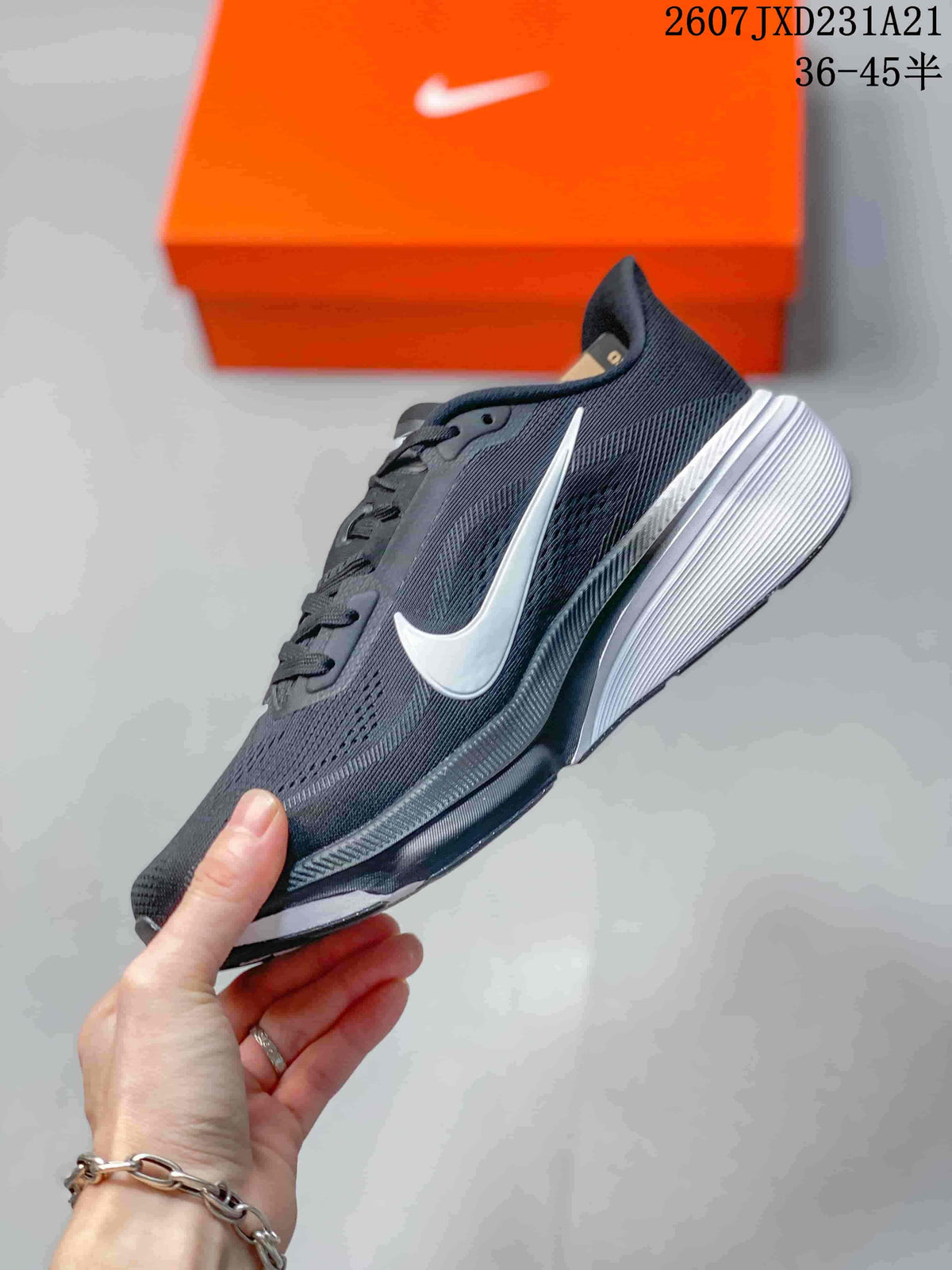Nike Air Zoom Pegasus 42 Running Shoes, Dark Navy and White