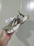 0185 White and Gold Sneakers