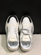 Off-White Leather Low-Top Sneakers White Black