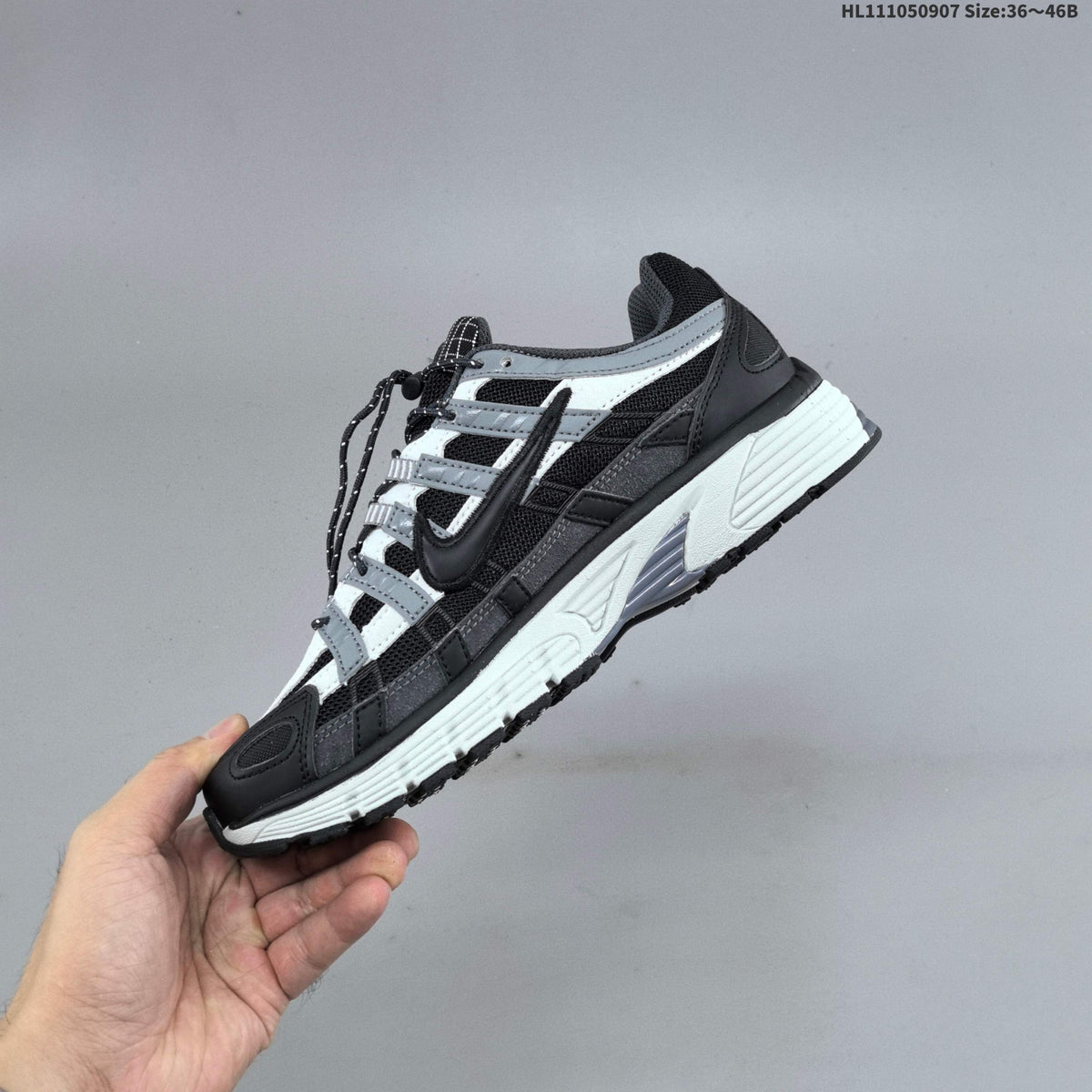 Nike P-6000 Black, White & Grey Retro Sneakers