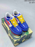 BAPE Star To Low Low-Top Sneakers Blue Red Yellow