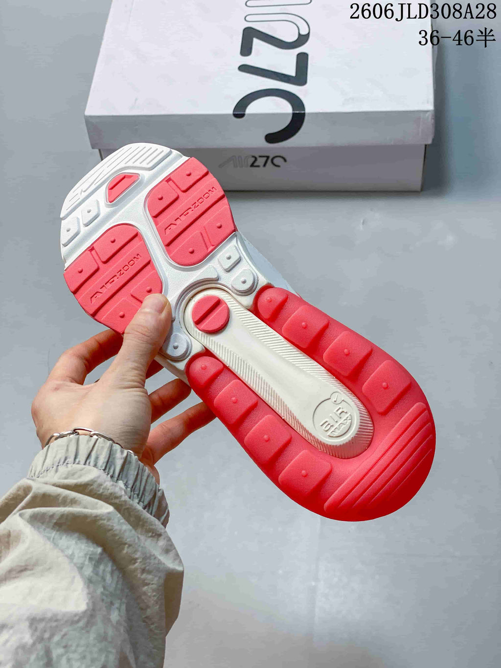Nike Air Max 270 Premium Sneakers White and Red
