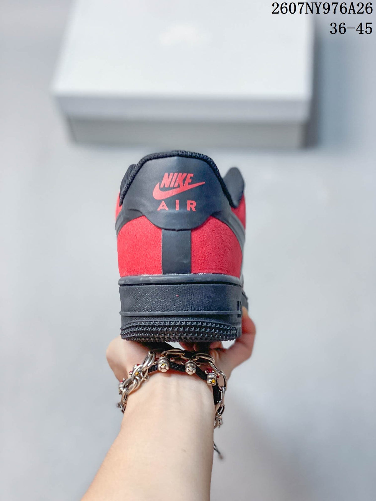 Nike Air Force 1 '07 LV8 Black Red Sneakers RJ1988-007