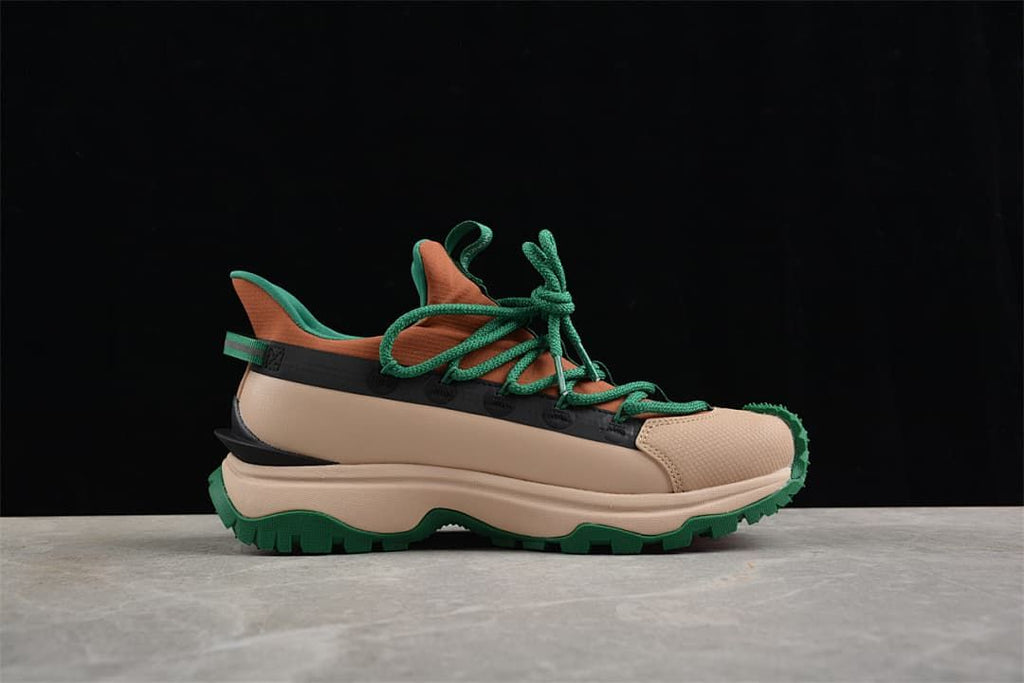Moncler Trailgrip Lite2 Sneakers in Beige and Green
