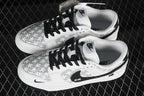 Nike SB Dunk Low Star Print Sneakers White Black