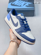 Jordan Air Jordan 1 Low Sneakers in Blue and White