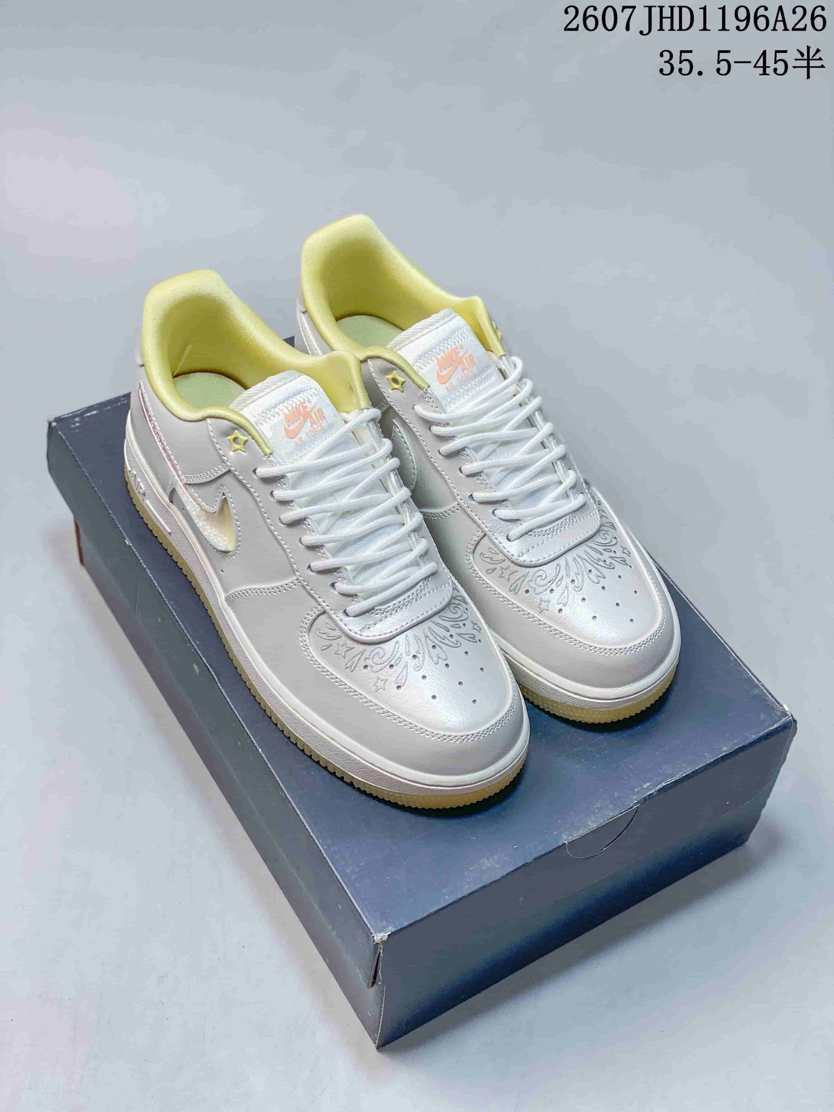 Nike Air Force 1 ’07 LV8 Low-Top Sneakers White Yellow RJ1988-00