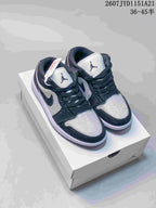Jordan Air Jordan 1 Low Black and White Studded Sneakers