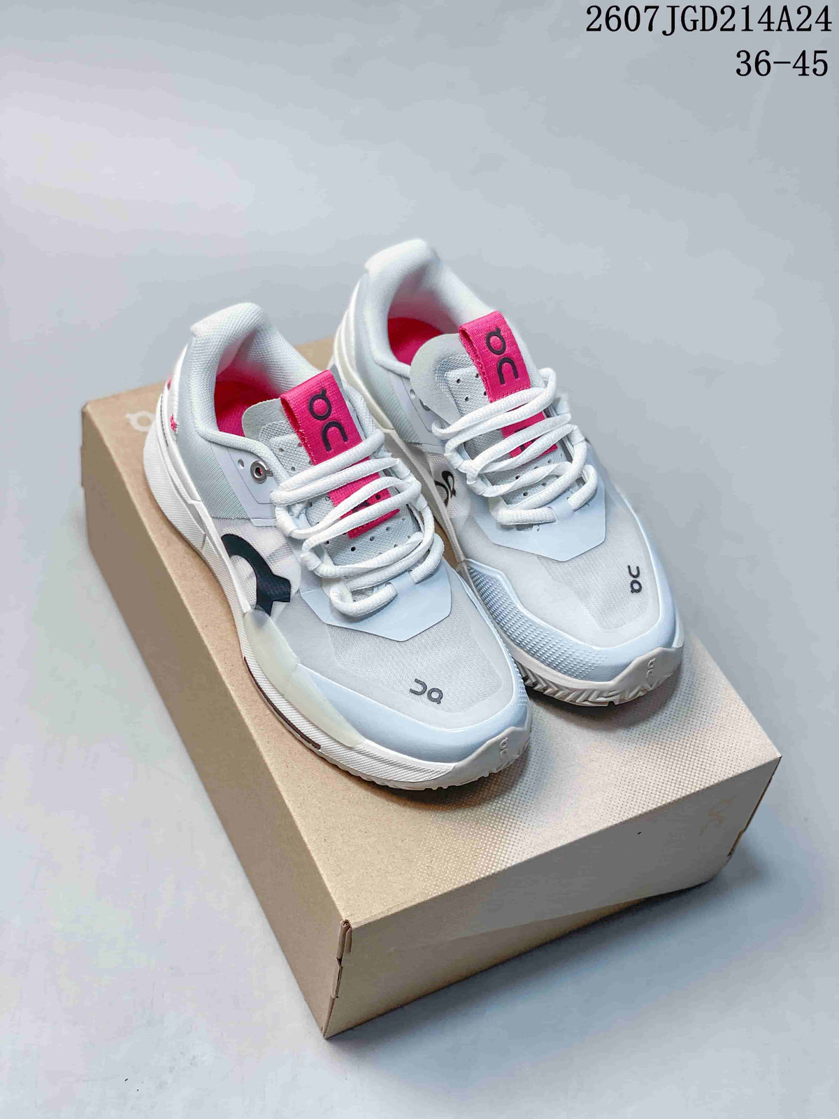 On THE ROGER Pro 2 Tennis Sneakers White Pink 2607TGD214A24