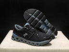 On Cloud X 4 Sneakers in Black and Blue