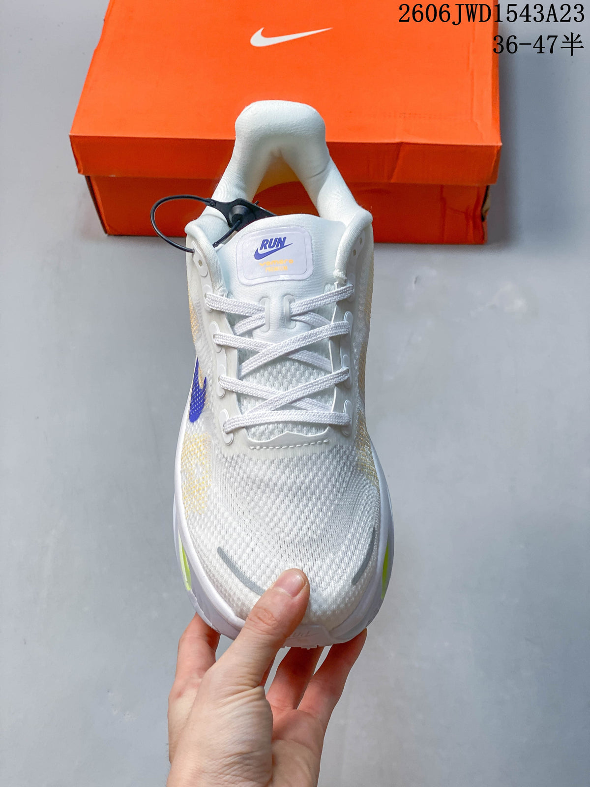 Nike Vomero Premium Running Shoes, White and Purple