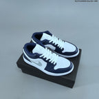 Jordan 1 Low OG Sneakers, White Multi-Color, 553558-146