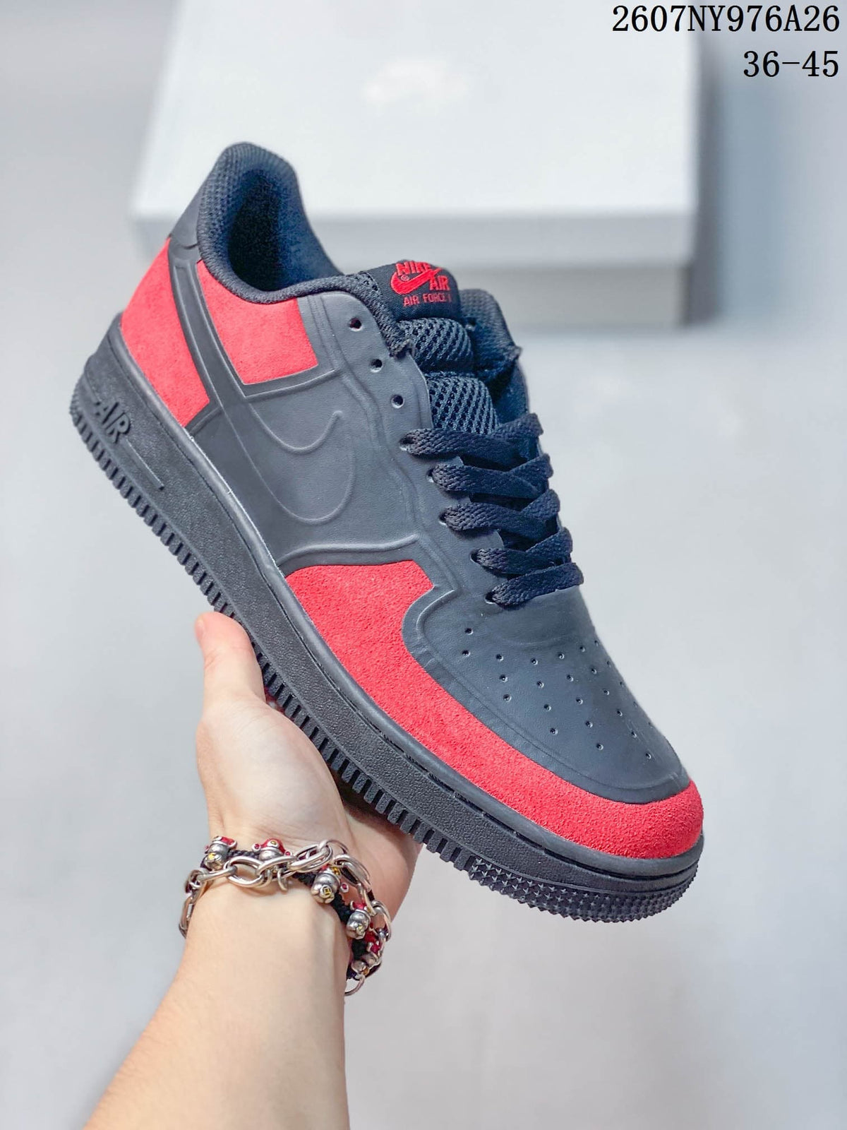 Nike Air Force 1 '07 LV8 Black Red Sneakers RJ1988-007