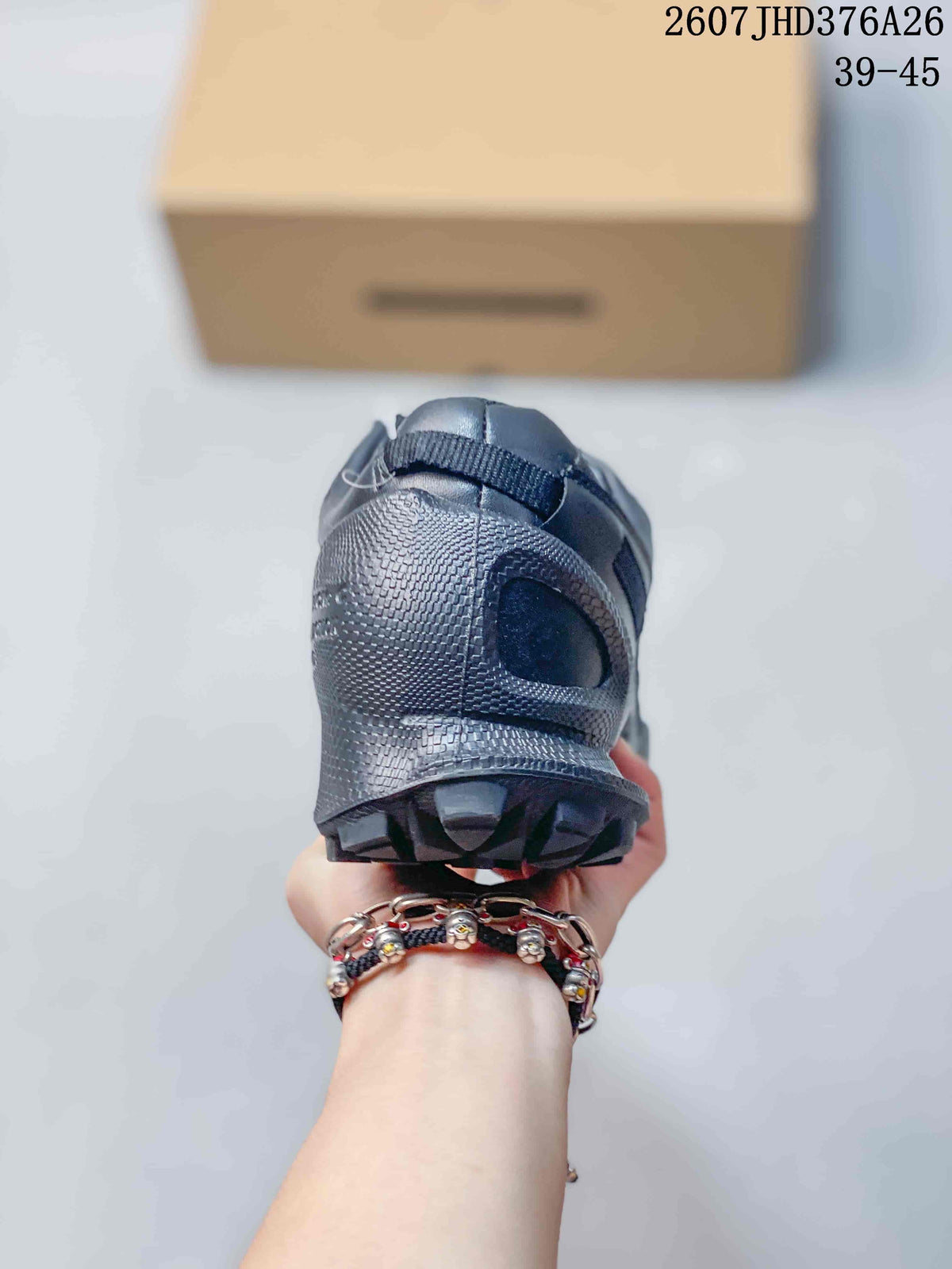 ECCO JHD376A26 Black Leather-Mesh Sneakers