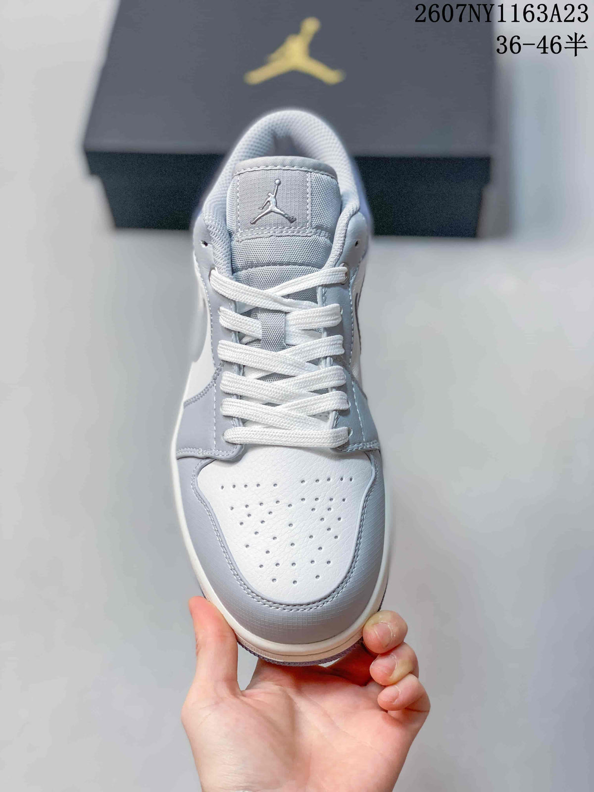 Jordan Air Jordan 1 Low Sneakers Light Grey White 2607NY1163A23