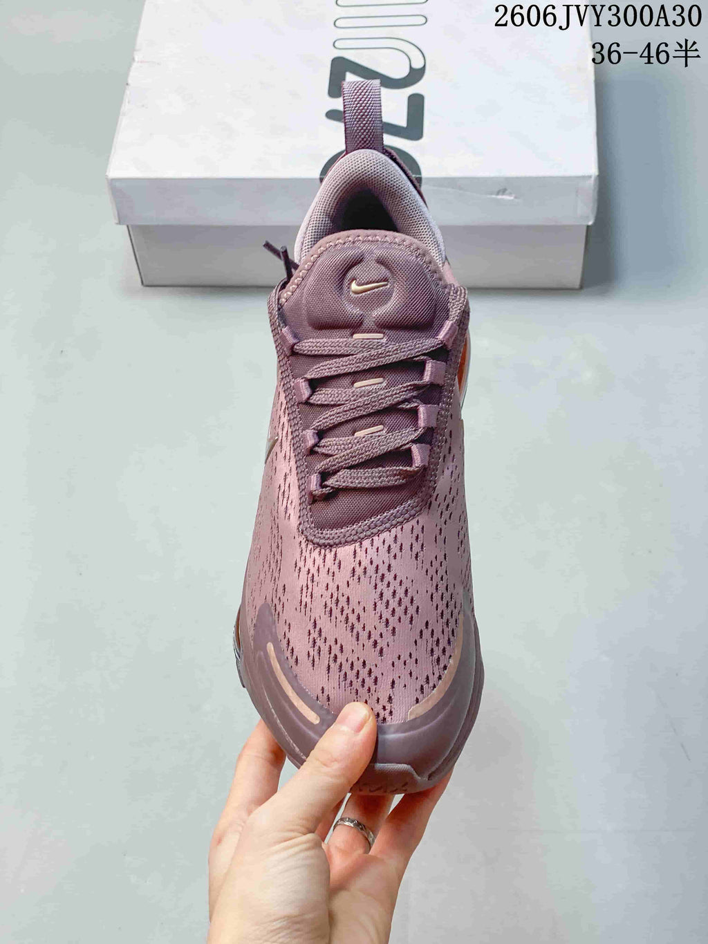 Nike Air Max 270 Sneakers in Mauve, Style 612390OWE