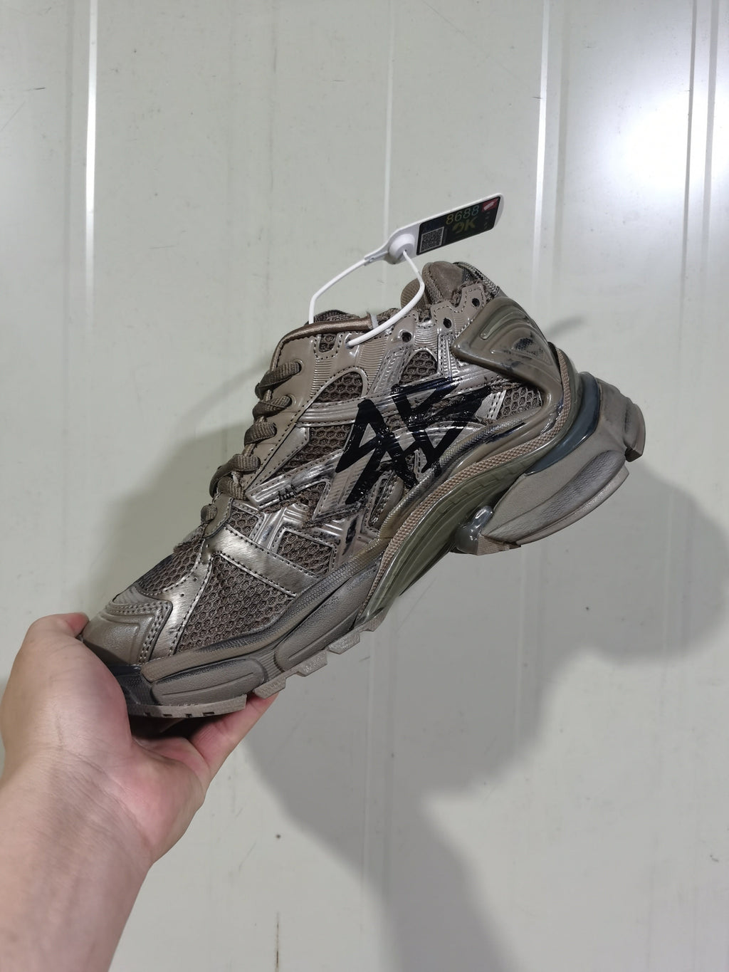 Balenciaga Runner 2010 Sneakers Dark Taupe Black