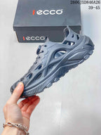 Ecco Gray Outdoor Clogs with Lace-Up Closure