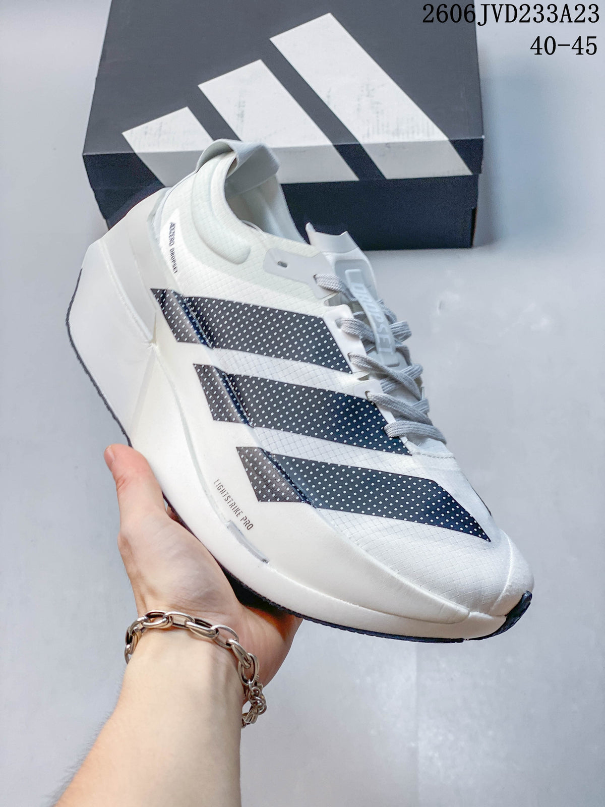 Adidas Adizero Prime X3 Running Shoes White Navy