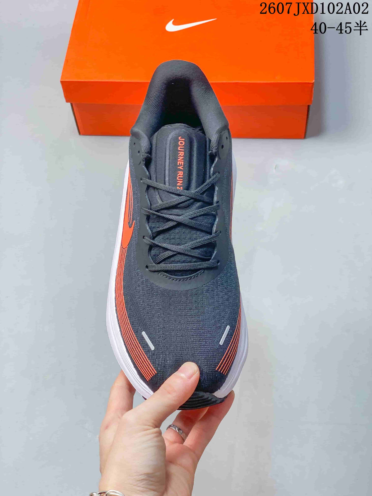 Nike Vomero Running Shoes in Charcoal and Orange