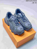 Louis Vuitton Summit Leather and Mesh Chunky Sneakers