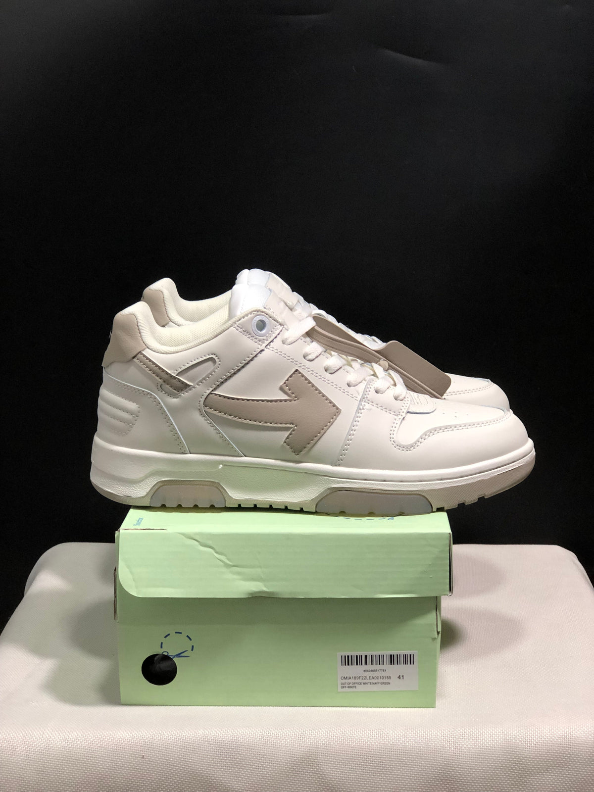 OFF-WHITE Out Of Office Low-Top Sneakers White Grey