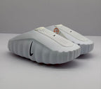 Nike White Slides with Perforated Upper
