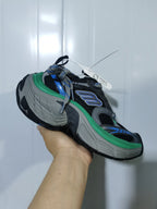 0315 Black/Green Chunky Sneakers