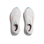 HOKA Mach 6 Running Shoes, White with Coral and Blue